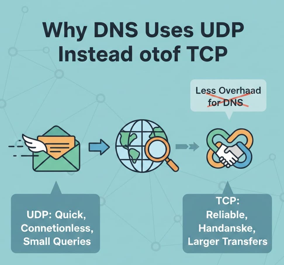 Why DNS Uses UDP Instead of TCP